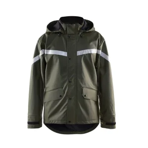 Satisfait ou Remboursé Nouveau ❤️ Randonnee Pedestre Adulte Blaklader Veste De Pluie Blaklader Imperméable Et Coupe-vent VERT ✔️ 10