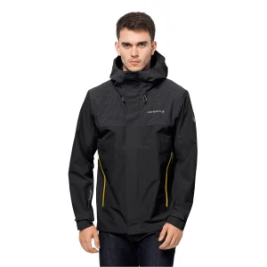 Protections acheteurs Le moins cher 🥰 Randonnee Pedestre Homme Jack Wolfskin Veste Imperméable Jack Wolfskin Dna Block NOIR 🤩 18