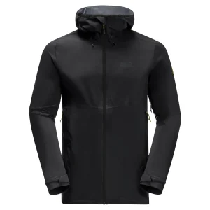 Retour gratuit en magasin. Coupon ⌛ Randonnee Pedestre Homme Jack Wolfskin Veste Imperméable Jack Wolfskin Highest Peak NOIR 🎉 10