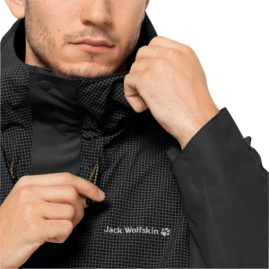 Protections acheteurs Le moins cher 🥰 Randonnee Pedestre Homme Jack Wolfskin Veste Imperméable Jack Wolfskin Dna Block NOIR 🤩 12