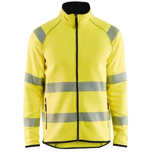 Tout neuf 😍 Randonnee Pedestre Adulte Blaklader Veste Tricotée Haute Visibilité Blaklader Zip Central JAUNE 😀 achat pas cher 18