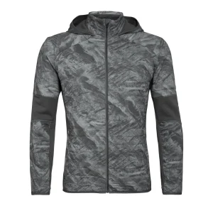 Remise 🛒 Randonnee Pedestre Homme Icebreaker Veste À Capuche Hybride Icebreaker Headwaters Hooded GRIS 🔔 Pas Cher Magasin Soldes 6