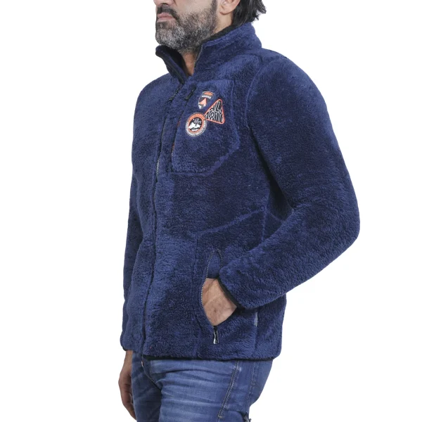 acheter Sortie 🔥 Mode- Lifestyle Homme Peak Mountain Blouson Polaire Homme Cavian BLEU ✔️ 6