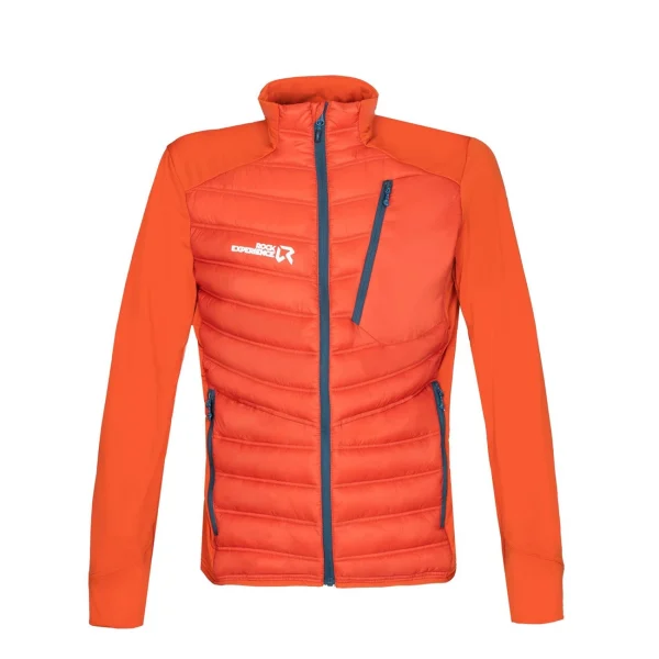 soldes pas cher Meilleur prix ⌛ Randonnee Pedestre Homme Rock Veste Hybride Rock Experience Parker ORANGE 👍 1