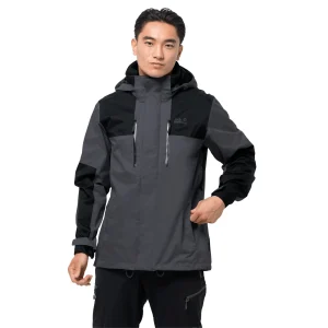 De gros 🧨 Randonnee Pedestre Homme Jack Wolfskin Veste Imperméable Jack Wolfskin Jasper Flex NOIR ⭐ grande surprise 10