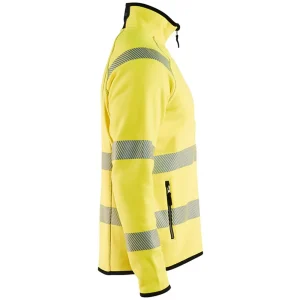 Tout neuf 😍 Randonnee Pedestre Adulte Blaklader Veste Tricotée Haute Visibilité Blaklader Zip Central JAUNE 😀 achat pas cher 14