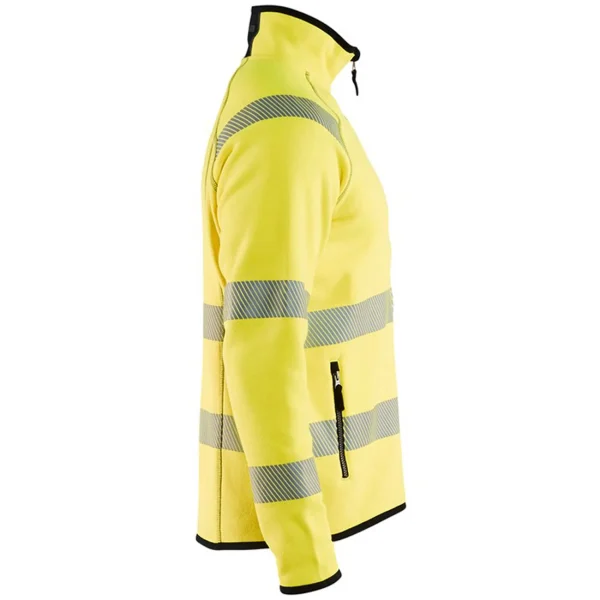 Tout neuf 😍 Randonnee Pedestre Adulte Blaklader Veste Tricotée Haute Visibilité Blaklader Zip Central JAUNE 😀 achat pas cher 5