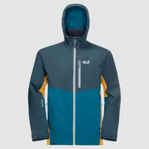 Meilleur prix 💯 Randonnee Pedestre Homme Jack Wolfskin Veste Jack Wolfskin Eagle Peak 3xl BLEU ✨ achetez pas cher 14