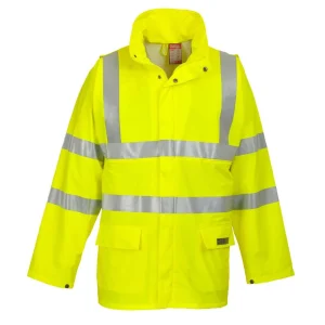 prix pas cher Meilleur prix 😀 Randonnee Pedestre Adulte Portwest Veste De Pluie Haute Visibilité Multi Risques Portwest Sealtex JAUNE ✨ 12