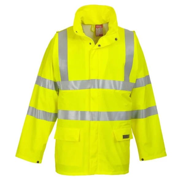 prix pas cher Meilleur prix 😀 Randonnee Pedestre Adulte Portwest Veste De Pluie Haute Visibilité Multi Risques Portwest Sealtex JAUNE ✨ 4