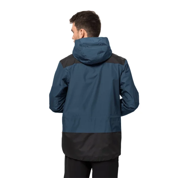 Le moins cher 💯 Randonnee Pedestre Homme Jack Wolfskin Veste Imperméable Jack Wolfskin Activate Tour BLEU 🔥 nouvelle saison 7