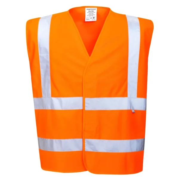 bas prix Meilleur prix 🛒 Randonnee Pedestre Adulte Portwest Gilet Haute Visibilité Résistant À La Flamme Portwest Bizflame 100% Polyester JAUNE ⭐ 1