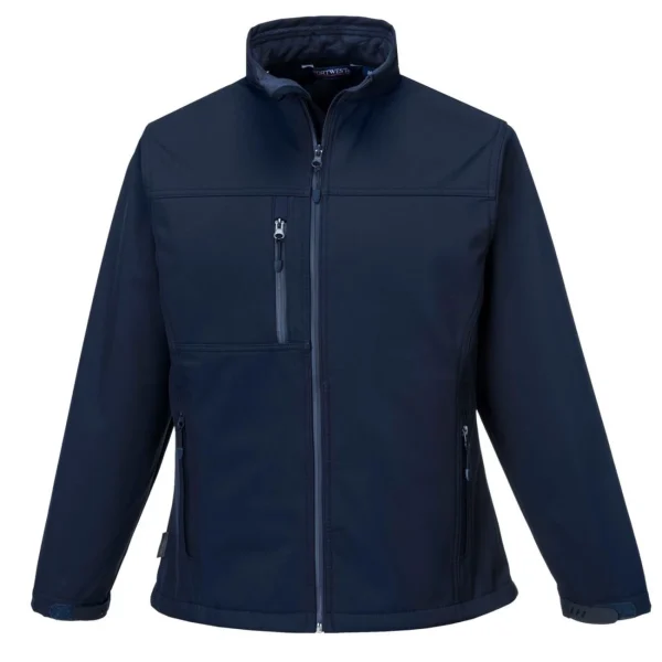 Sortie ⭐ Randonnee Pedestre Adulte Portwest Veste Softshell Femme Charlotte Portwest BLEU 🔥 De Qualité 1